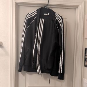 Stylish Black and White Women's Adidas Jacket And Joggers